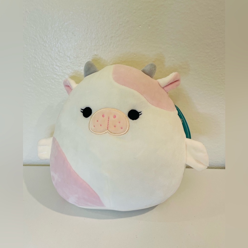 Squishmallow 8” NWT Malia Sea Life Squad Cow‎ Plush Toy Drops Exclusive 2022